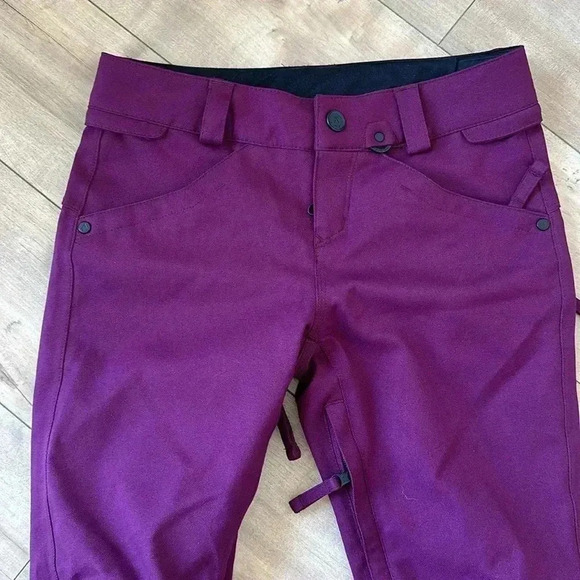 Volcom Womens Snowboard Pant Maroon/Purple Sz XS - Picture 2 of 9